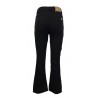 SEMICOUTURE jeans donna nero a trombetta corto Y1SY25 FREDERICK MADE IN ITALY