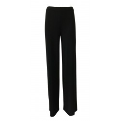 IVAN IABONI woman trousers with black jersey elastic art P8 94% polyester 6% elastane