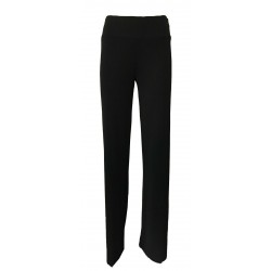 IVAN IABONI pantalone donna vita elasticizzata nero jersey P9 94% poliestere 6% elastan