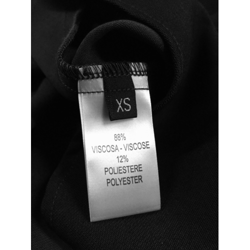 NEIRAMI top donna lungo asimmetrico art T360VI-N/S1 MADE IN ITALY