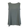 NEIRAMI flared woman tank top art B55JE-N / S1 96% cotton 4% elastane MADE IN ITALY