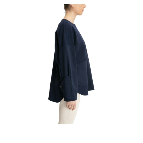 MEIMEIJ blue long sleeve blouse woman milan point mod MYB07 MADE IN ITALY