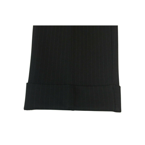 MEIMEIJ woman trousers in black pinstripe scuba fabric mod M1YC01 MADE IN ITALY