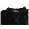 MEIMEIJ blusa donna velluto grigio over mod M1YS02 MADE IN ITALY