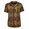 GMF 965 man shirt half sleeve floral pattern art T2-1528 911266/01 100% cotton