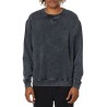 KATIN man crewneck sweatshirt black brushed vintage wash art FLCRE10 80% cotton 20% polyester