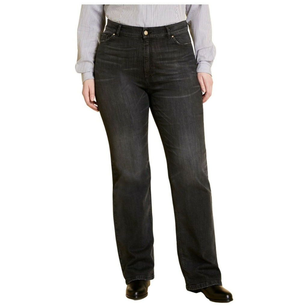 MARINA SPORT by Marina Rinaldi jeans donna regular black denim stretch art 13.5183251 IDILLIO