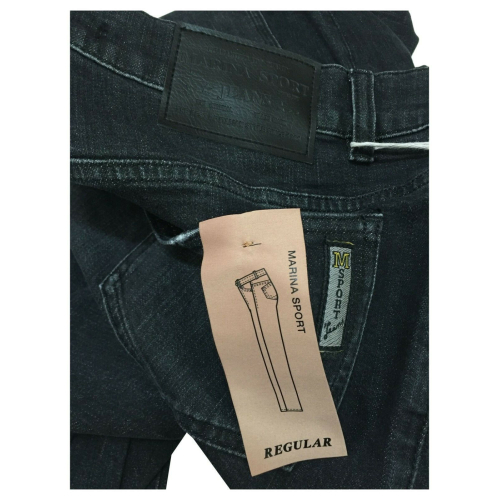 MARINA SPORT by Marina Rinaldi jeans donna regular black denim stretch art 13.5183251 IDILLIO