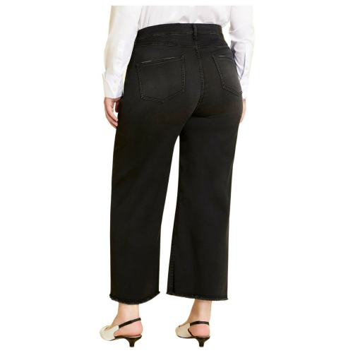 MARINA SPORT by Marina Rinaldi jeans donna in denim raso stretch nero art 13.5183201 ICONA