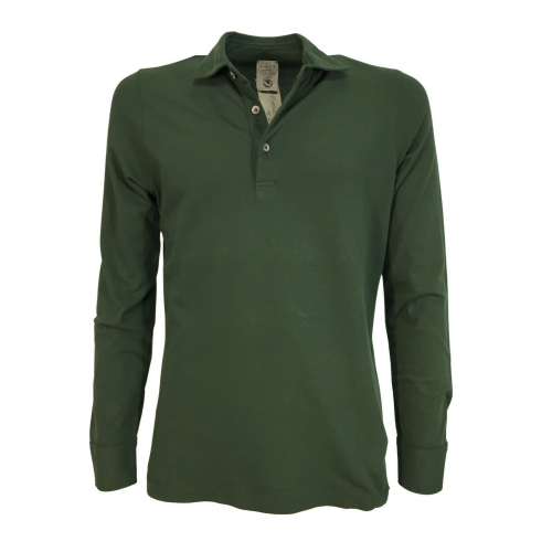H953 polo uomo manica lunga slim art HS3254 PORTOFINO MADE IN ITALY