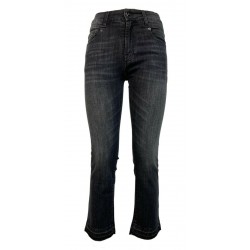 SEMICOUTURE jeans woman black washed skinny art Y1WY05 PAULINE 98% cotton 2% elastane MADE IN ITALY