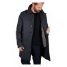 L’IMPERMEABILE giaccone uomo car coat blu cotone impermeabile  art MARTIN+I NEW GAB SO MADE IN ITALY