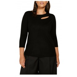 PERSONA by Marina Rinaldi black woman sweater art 13.1363181 ALADINO 50% acrylic, 50% virgin wool