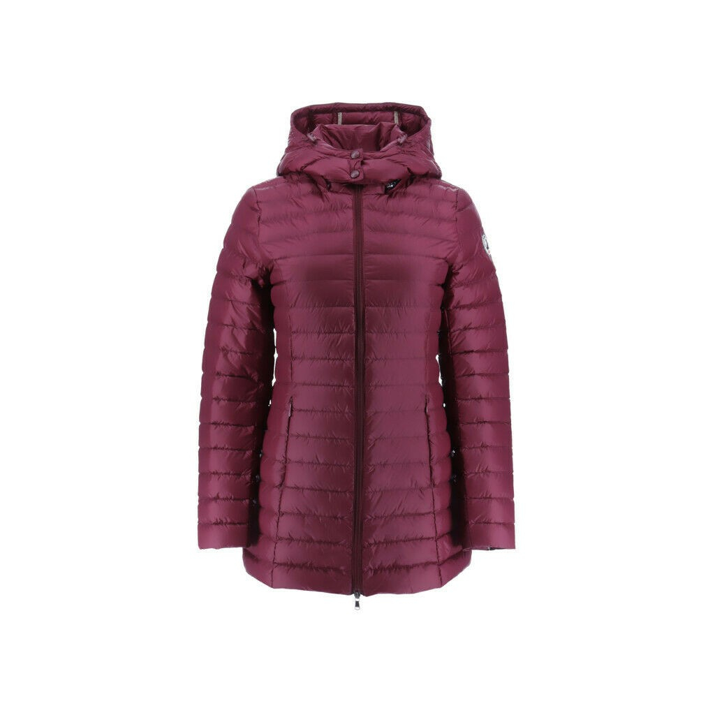 JOTT woman long aubergine down jacket filling 90% down 10% feather mod NOUR