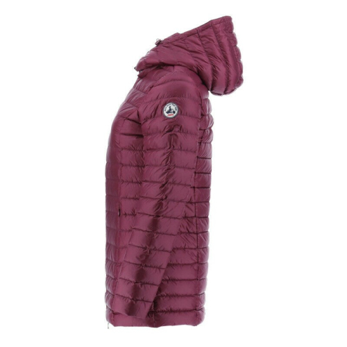 JOTT woman long aubergine down jacket filling 90% down 10% feather mod NOUR