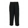 LABO.ART pantalone donna nero  art PARIDE FLANELLA 100% cotone MADE IN ITALY