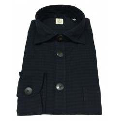 GMF 965 man blue / black checked flannel shirt mod SP327 912321/04 100% cotton