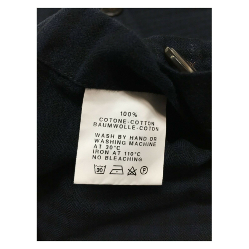 GMF 965 man blue / black checked flannel shirt mod SP327 912321/04 100% cotton