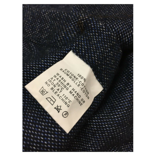 GMF 965 heavy blue melange flannel man shirt SP353 912308/06 100% cotton