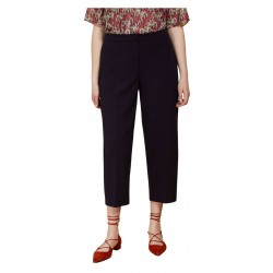 PERSONA by Marina Rinaldi line N.O.W purple cropped woman trousers art 13.7784031 OPUS