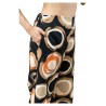 TADASHI pantaloni donna fantasia nero/beige/arancio art TAI225126 100% poliestere MADE IN ITALY