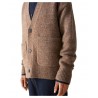 ELVINE man cardigan with patch pockets TREBLE 35% alpaca 35% wool 30% recycled polyester