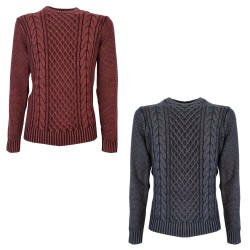 FERRANTE Maglia norvegese uomo art.46U22127 100% lana Merino MADE IN ITALY