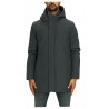 NORWAY men's jacket with detachable hood concealed zip and snap closure 05720 AKSEL