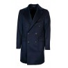 NATU' BLUE double-breasted MAN coat 100% cashmere 211203NA2100 MADE IN ITALY