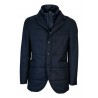 FABIO BALDAN Blue Padded jacket with detachable bib art 211301NA10 65% polyester 35% viscose