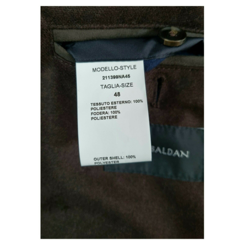 FABIO BALDAN Quilted jacket art. 211399NA45 black MADE IN ITALY