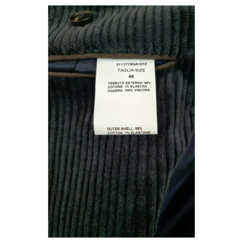 FABIO BALDAN Slim velvet jacket 500 lines art. 21117SNA1010 MADE IN ITALY