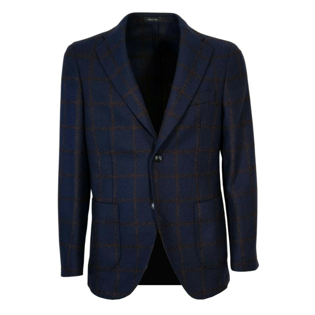 FABIO BALDAN single-breasted jacket 2 buttons slim dark blue square 211171SNA1011 MADE IN ITALY FABIO BALDAN single-breasted jacket 2 buttons slim dark blue square 211171SNA1011 MADE IN ITALY