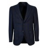FABIO BALDAN giacca monopetto 2 bottoni slim blu quadro moro 211171SNA1011 MADE IN ITALY