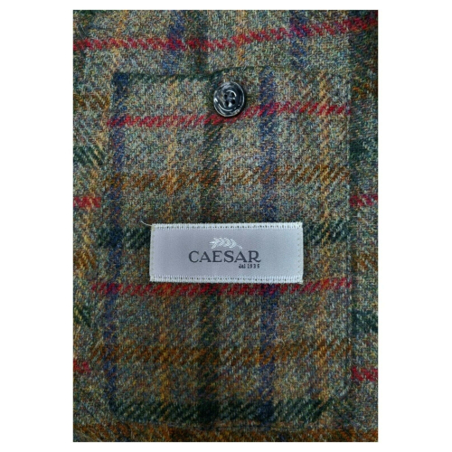 CAESAR Man jacket unlined art. 673098 var 045 fabric 100% Shetland wool Abraham Moon MADE IN ENGLAND