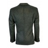 CAESAR Green unlined men's jacket art. 670016 var 48 fabric 100% Shetland wool Abraham Moon MADE IN ENGLAND