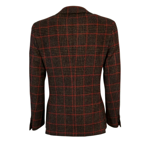 CAESAR Multicolour unlined man jacket Art. 677138 var 36 100% Shetland wool Abraham Moon fabric MADE IN ENGLAND