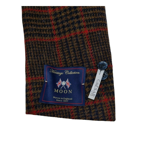 CAESAR Multicolour unlined man jacket Art. 677138 var 36 100% Shetland wool Abraham Moon fabric MADE IN ENGLAND