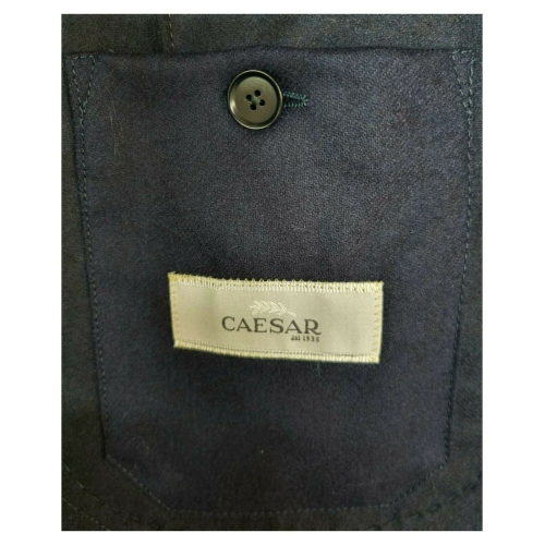 CAESAR Double-breasted jacket art 636025 var 013 blue 100% pure virgin wool MADE IN ITALY