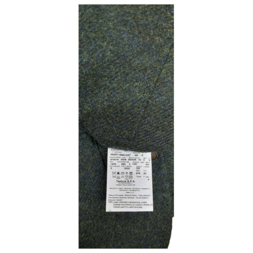 CAESAR Dark green slim fit vest 100% shetland wool Abraham Moon ART. 670016 MADE IN ENGLAND