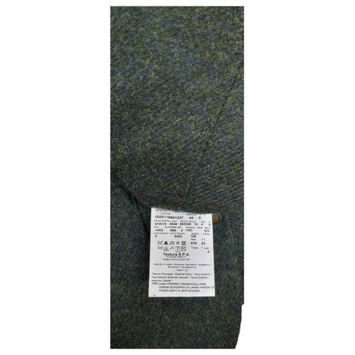 CAESAR Gilet slim fit verde scuro 100% lana shetland Abraham Moon ART. 670016 MADE IN ENGLAND