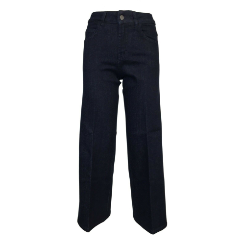 7.24 wide leg jeans woman denim blue art EVA 98% cotton 2% elastane MADE IN ITALY