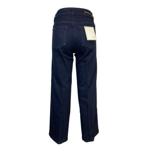 7.24 jeans donna wide leg denim blue art EVA 98% cotone 2% elastan MADE IN ITALY