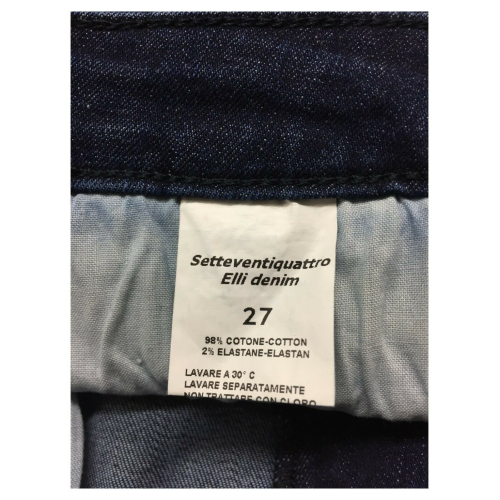 7.24 blue denim trumpet woman jeans art ELLI 98% cotton 2% elastane MADE IN ITALY