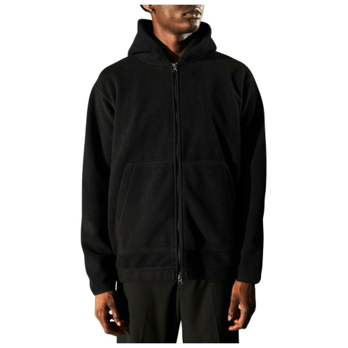 ELVINE recycled fleece man sweatshirt with front pockets art NOX 100% polyester of which 80% recycled