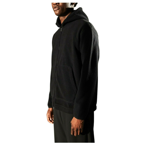 ELVINE recycled fleece man sweatshirt with front pockets art NOX 100% polyester of which 80% recycled