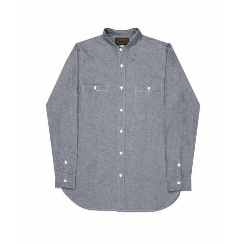 THE QUARTERMASTER USN Chambray Shirt man 100% cotton MADE IN ITALY