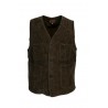 THE QUARTERMASTER Gilet uomo moro art. 31SS-V anni 50' velluto a coste MADE IN ITALY