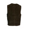 THE QUARTERMASTER Dark brown man gilet art. 31SS-V 50s' corduroy MADE IN ITALY