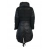 JOTT woman down jacket black long flared ovetto art 5918 MIRA 100% polyester